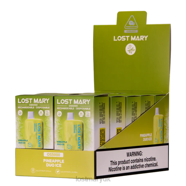 Pineapple Duo Ice Lost Mary Uk Flavours - LOST MARY OS5000 THZJ56