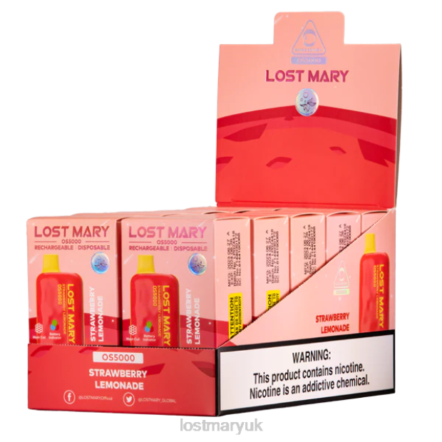 Strawberry Lemonade Lost Mary Vape Sale - LOST MARY OS5000 THZJ68 - Click Image to Close