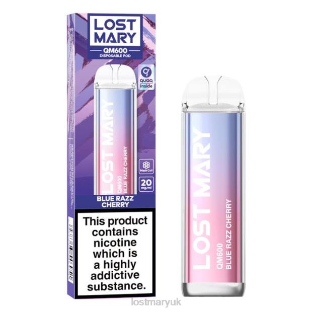 Blue Razz Cherry Lost Mary Uk Flavours - LOST MARY QM600 Disposable Vape THZJ156 - Click Image to Close