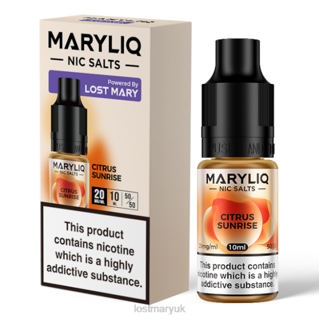 Citrus Lost Mary Online UK - LOST MARY MARYLIQ Nic Salts - 10ml THZJ210 - Click Image to Close
