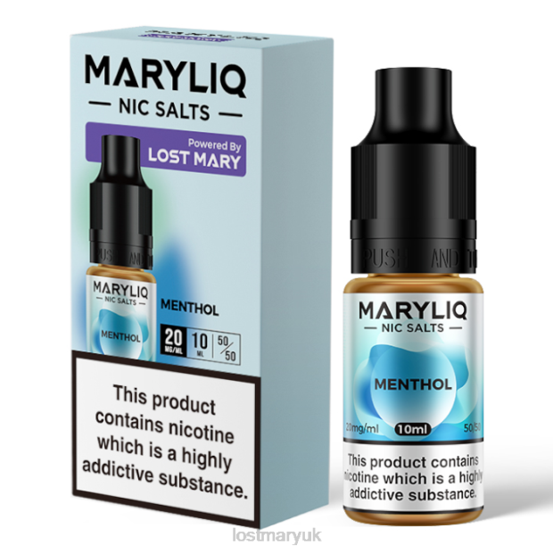 Menthol Lost Mary Tappo UK - LOST MARY MARYLIQ Nic Salts - 10ml THZJ223 - Click Image to Close