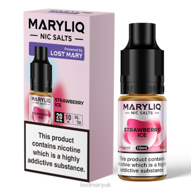 Strawberry Lost Mary UK - LOST MARY MARYLIQ Nic Salts - 10ml THZJ225 - Click Image to Close